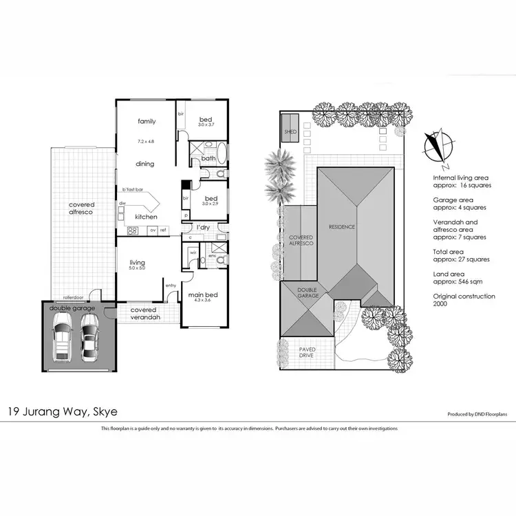Floorplan of Homely house listing, 19 Jurang Way, Skye VIC 3977