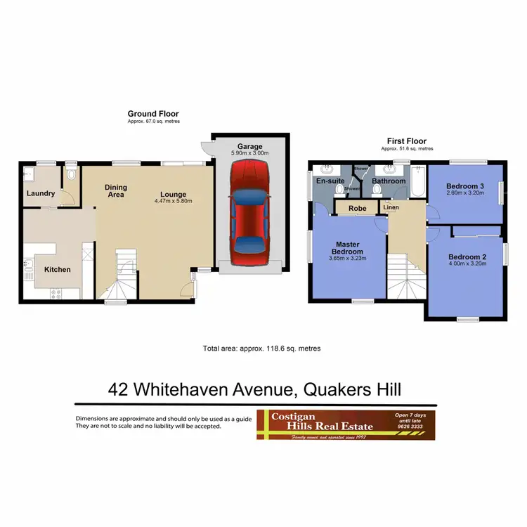 Floorplan of Homely semi-detached listing, 42 Whitehaven Avenue, Quakers Hill NSW 2763