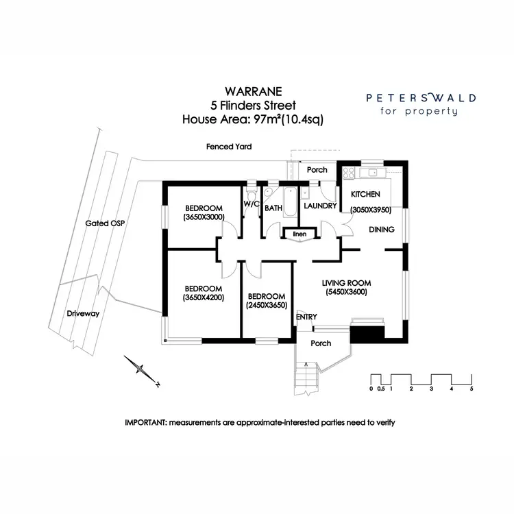 Floorplan of Homely house listing, 5 Flinders Street, Warrane TAS 7018