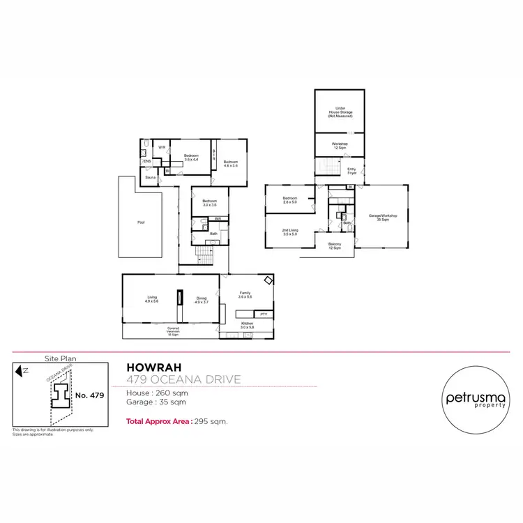 Floorplan of Homely house listing, 479 Oceana Drive, Howrah TAS 7018
