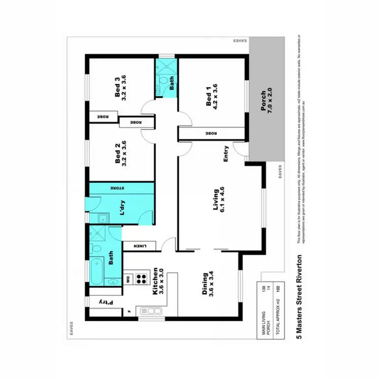 Floorplan of Homely house listing, 5 Masters Street, Riverton SA 5412