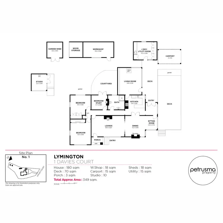 Floorplan of Homely house listing, 1 Davies Court, Lymington TAS 7109