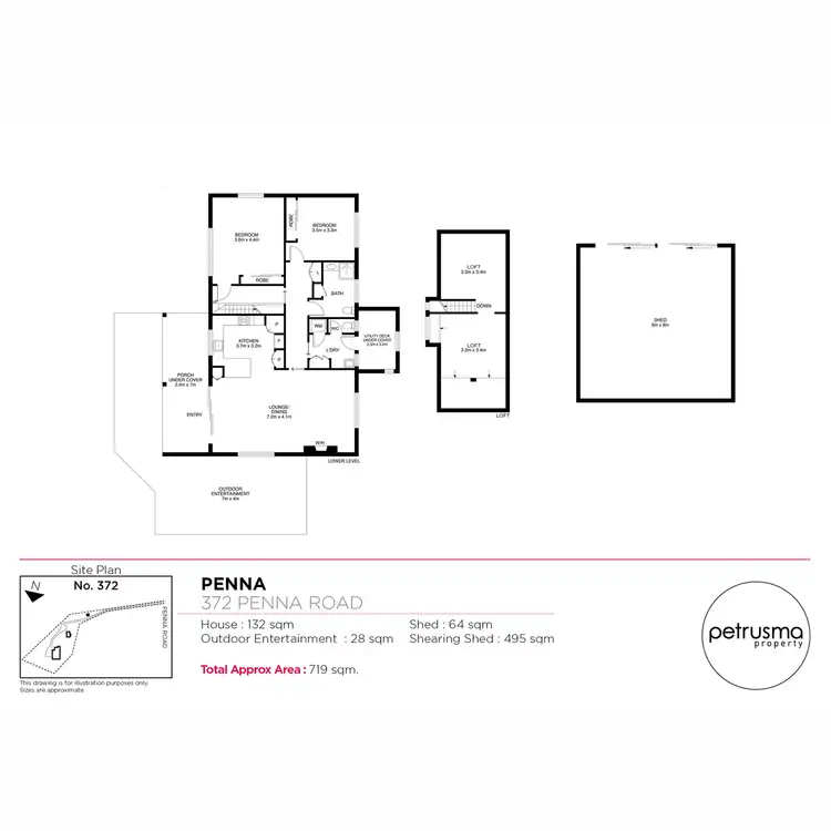 Floorplan of Homely house listing, 372 Penna Road, Penna TAS 7171