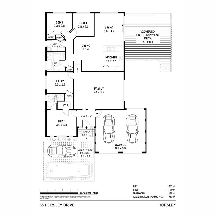 Floorplan of Homely house listing, 65 Horsley Drive, Horsley NSW 2530