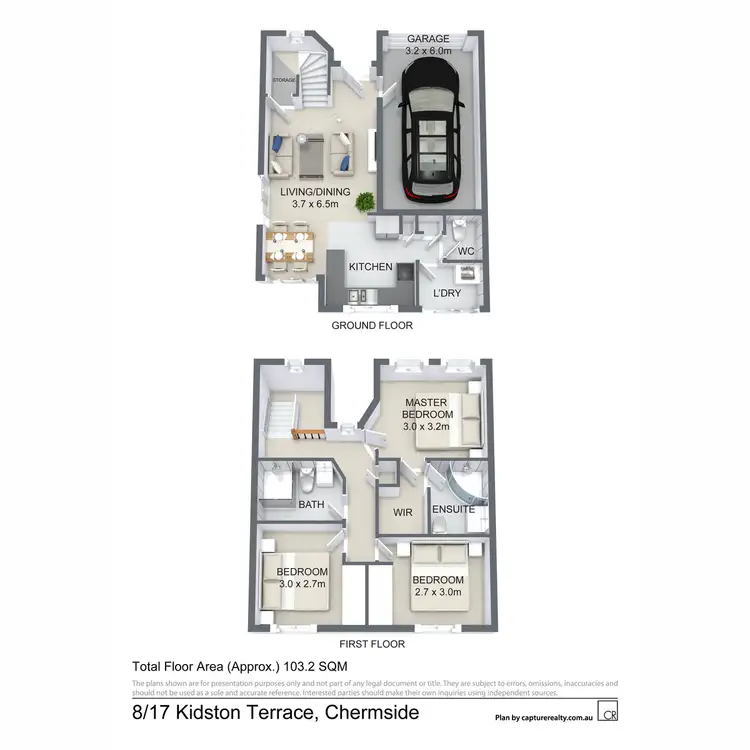 Floorplan of Homely townhouse listing, 8/17 Kidston Terrace, Chermside QLD 4032