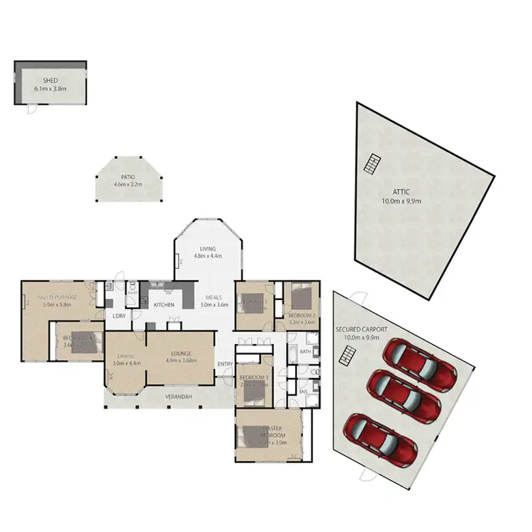 Floorplan of Homely house listing, 16 Lancelot Street, Rochedale South QLD 4123
