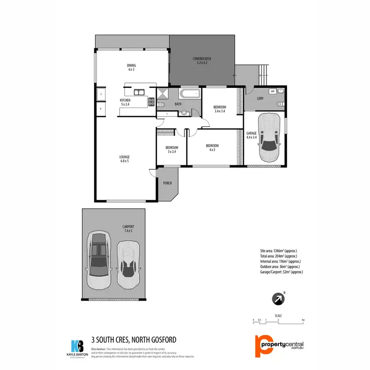 Floorplan of Homely house listing, 3 South Crescent, North Gosford NSW 2250