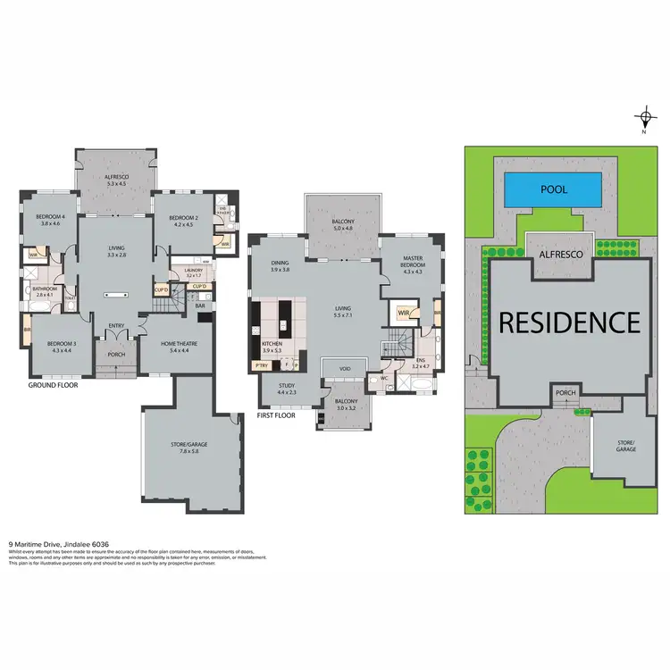 Floorplan of Homely house listing, 9 Maritime Drive, Jindalee WA 6036