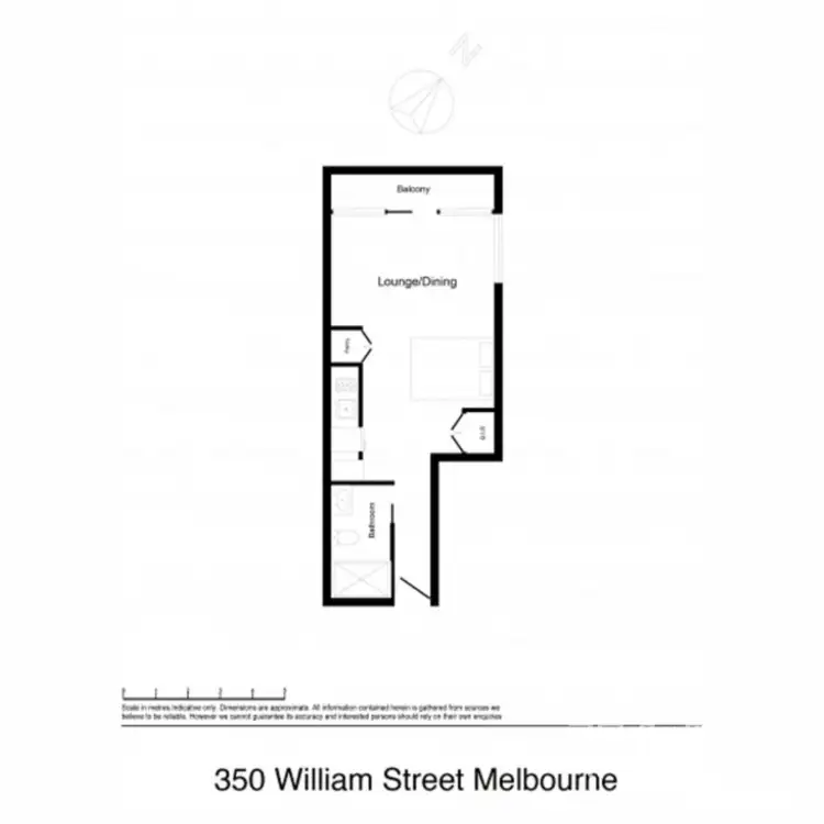 Floorplan of Homely apartment listing, 2916/350 William Street, Melbourne VIC 3000