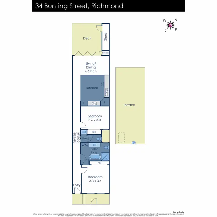 Floorplan of Homely house listing, 34 Bunting Street, Richmond VIC 3121