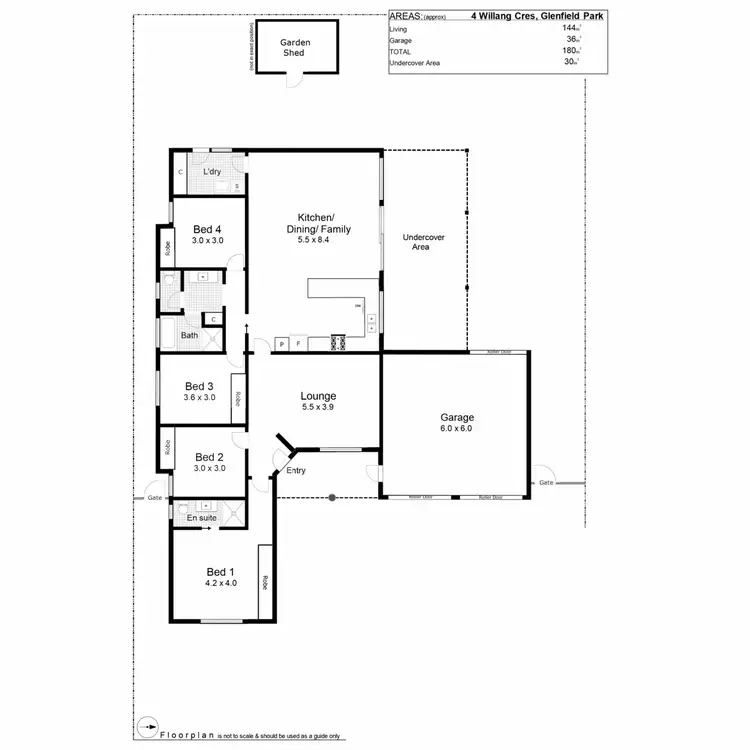 Floorplan of Homely house listing, 4 Willang Crescent, Glenfield Park NSW 2650