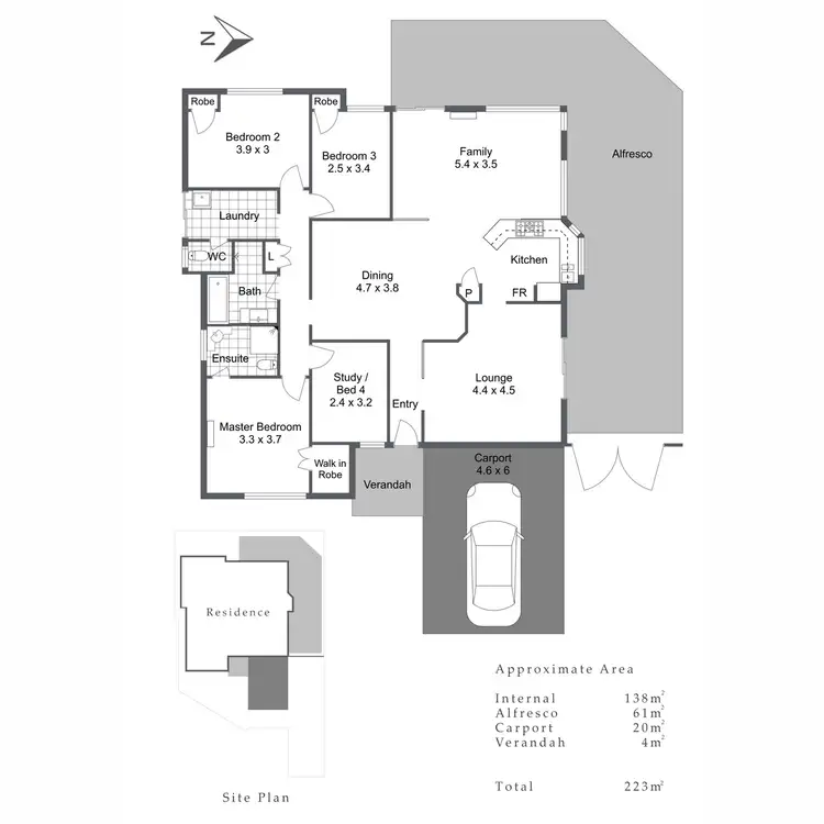 Floorplan of Homely house listing, 21A Hendy Green, Murdoch WA 6150