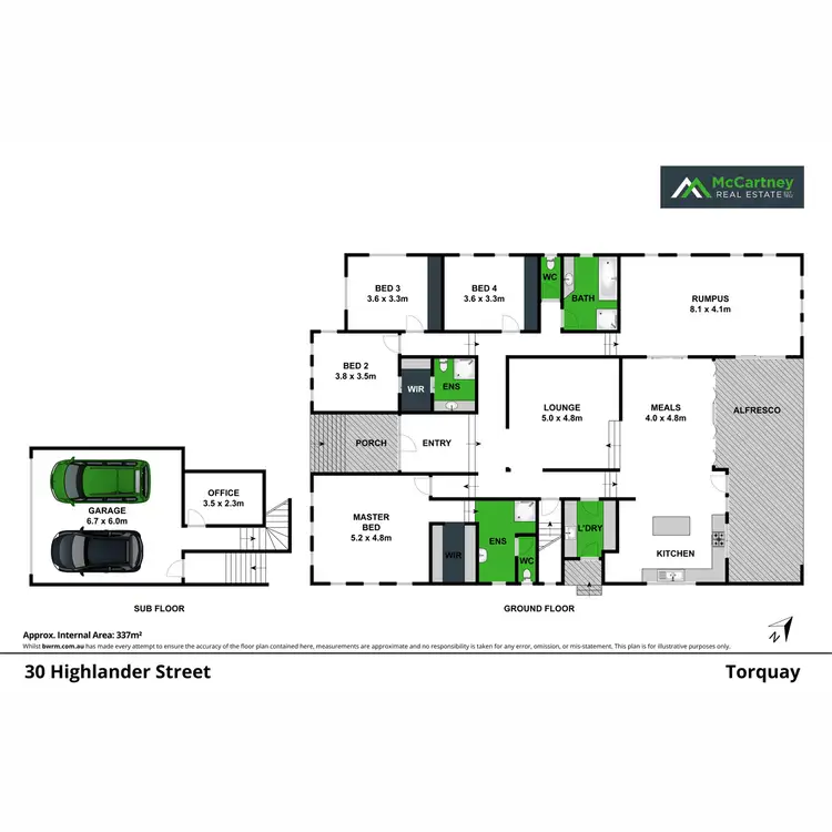 Floorplan of Homely house listing, 30 Highlander Street, Torquay VIC 3228