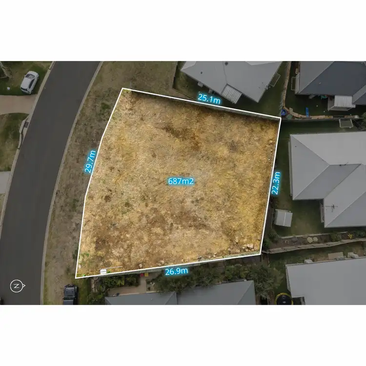 Floorplan of Homely land listing, 9 Felix Street, Cranley QLD 4350