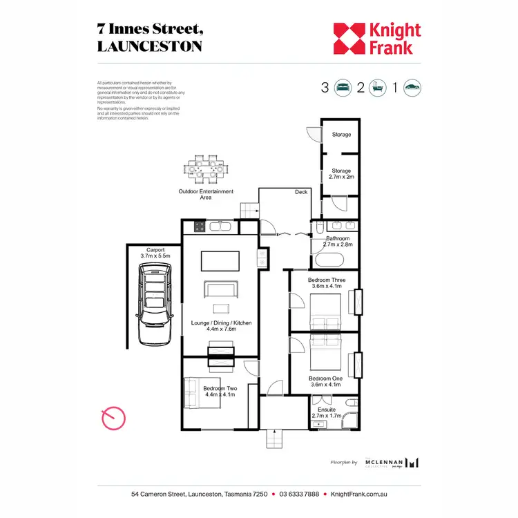 Floorplan of Homely house listing, 7 Innes Street, Launceston TAS 7250