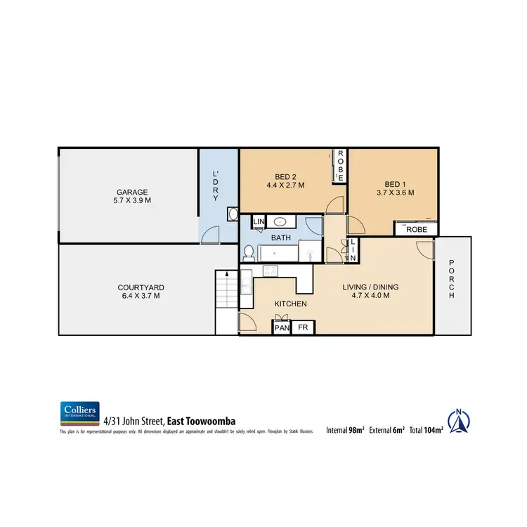 Floorplan of Homely unit listing, 4/31 John Street, East Toowoomba QLD 4350