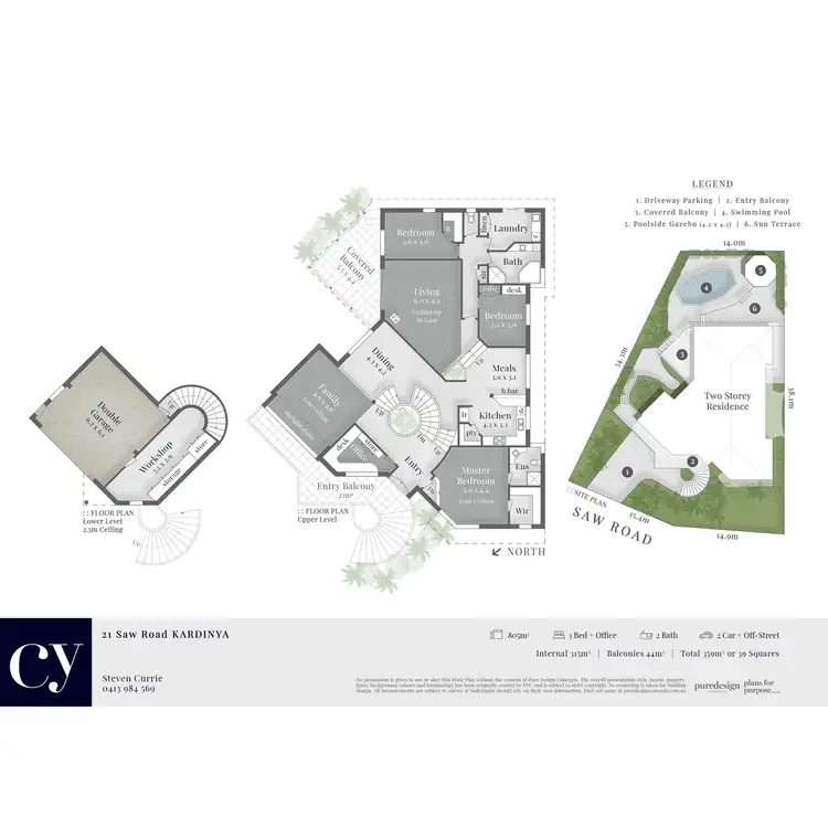 Floorplan of Homely house listing, 21 Saw Road, Kardinya WA 6163