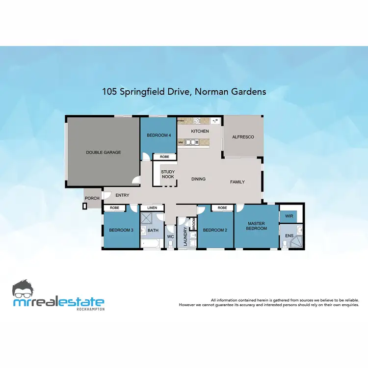 Floorplan of Homely house listing, 105 Springfield Drive, Norman Gardens QLD 4701