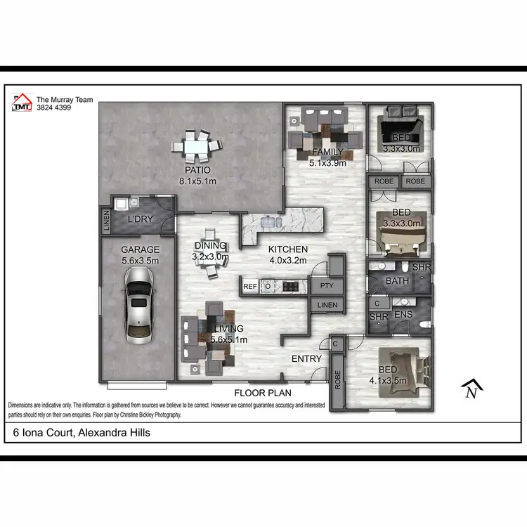 Floorplan of Homely house listing, 6 Iona Court, Alexandra Hills QLD 4161