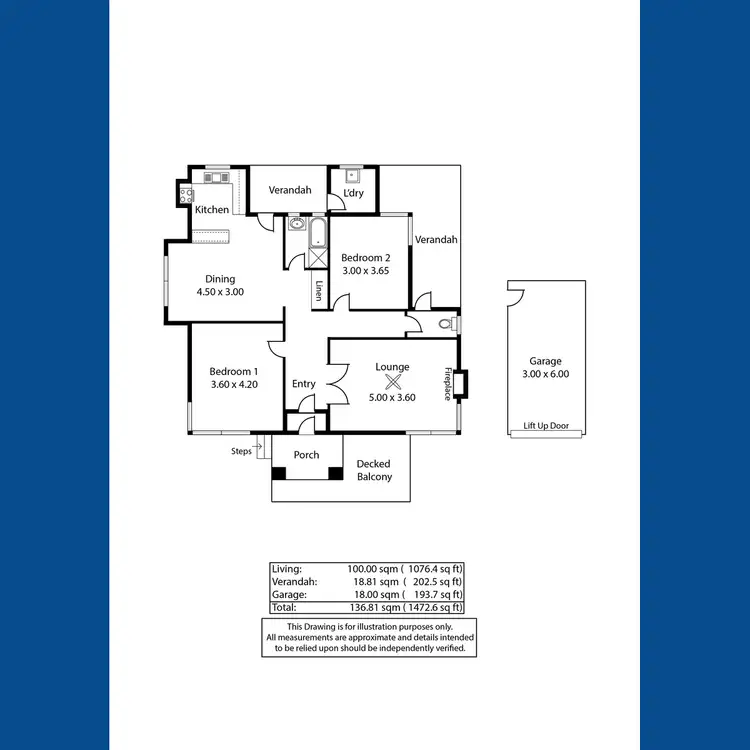 Floorplan of Homely house listing, 5 Harriett Street, Clare SA 5453