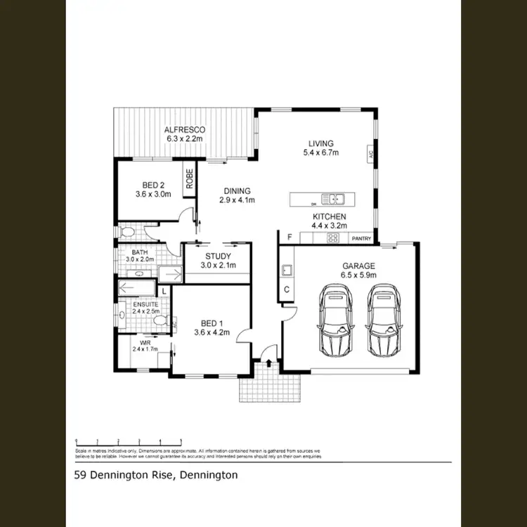 Floorplan of Homely house listing, 59 Dennington Rise, Warrnambool VIC 3280