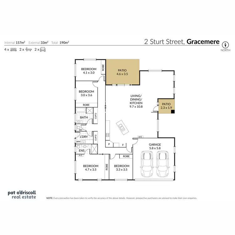 Floorplan of Homely house listing, 2 Sturt Court, Gracemere QLD 4702