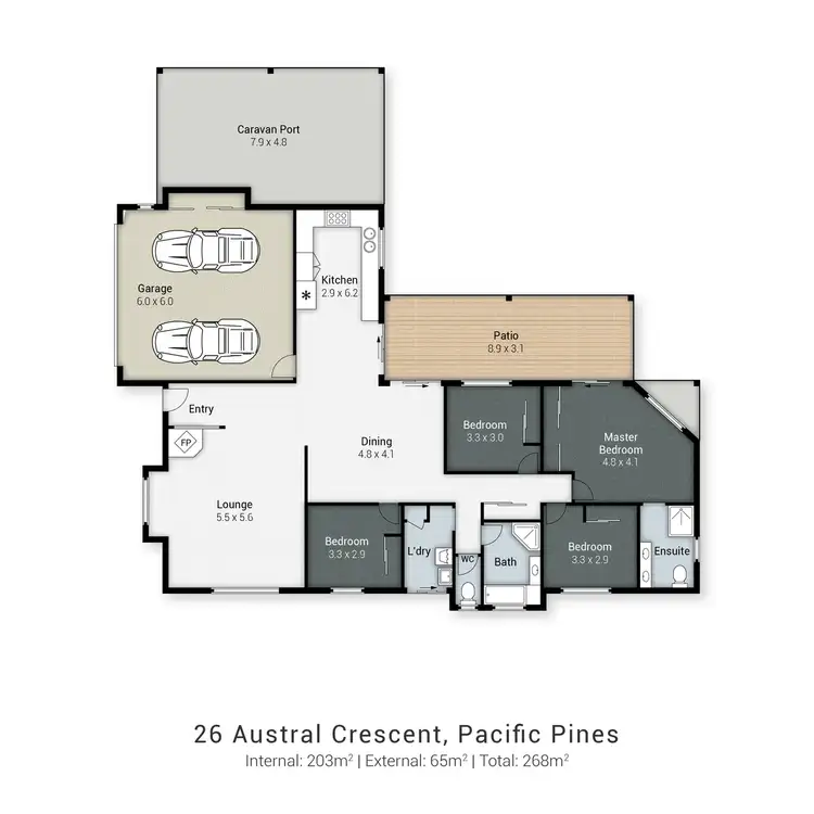 Floorplan of Homely house listing, 26 Austral Crescent, Pacific Pines QLD 4211
