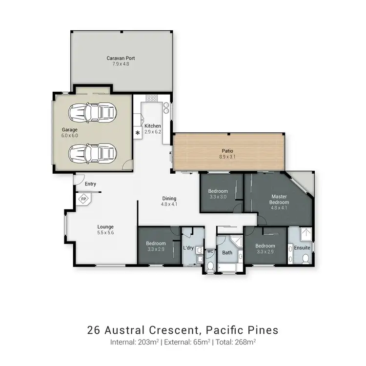 Floorplan of Homely house listing, 26 Austral Crescent, Pacific Pines QLD 4211