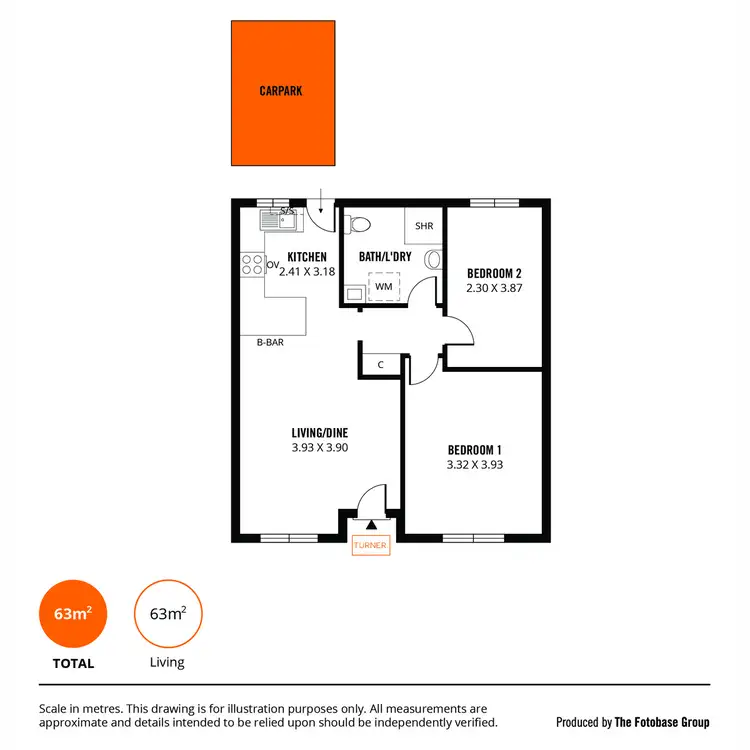 Floorplan of Homely unit listing, 53/49 Leader Street, Goodwood SA 5034