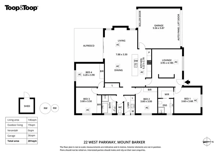 Floorplan of Homely house listing, 22 West Parkway, Mount Barker SA 5251