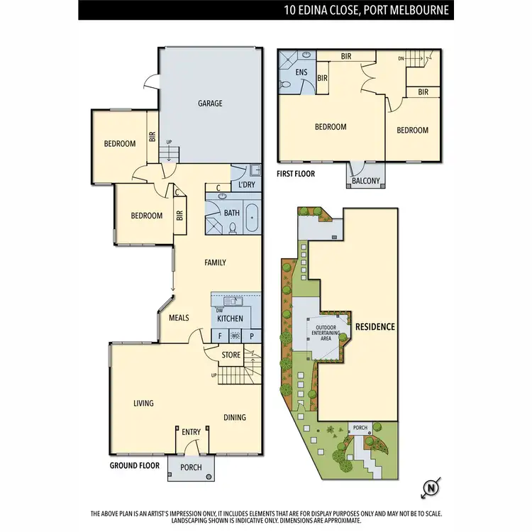 Floorplan of Homely house listing, 10 Edina Close, Port Melbourne VIC 3207