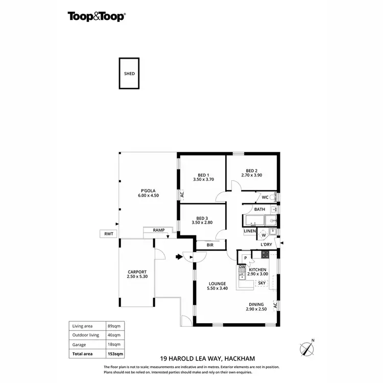 Floorplan of Homely house listing, 19 Harold Lea Way, Hackham SA 5163