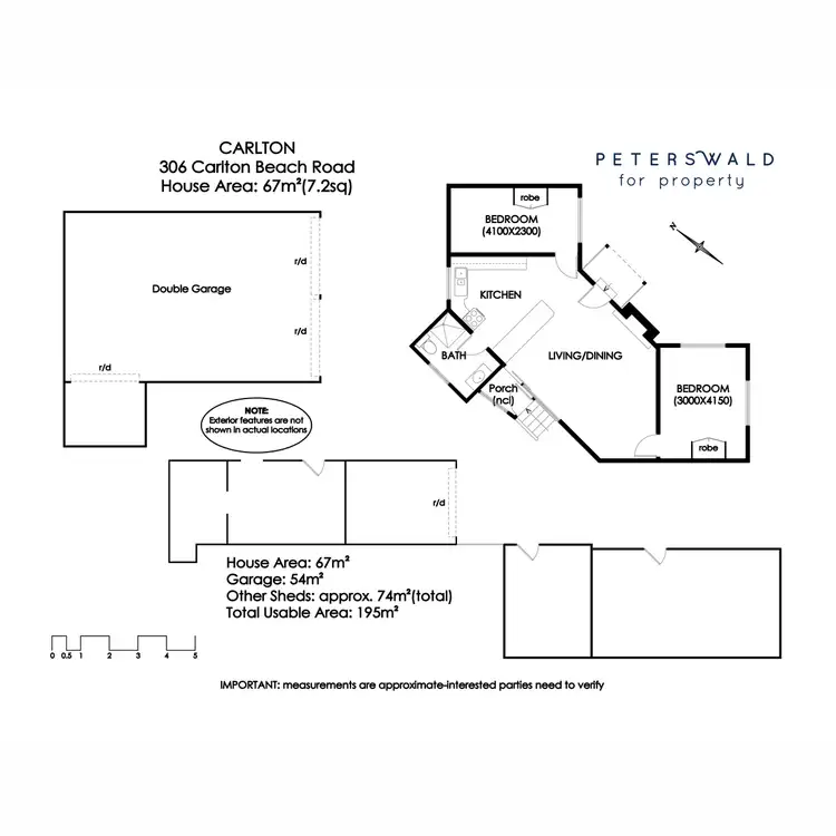 Floorplan of Homely house listing, 306 Carlton Beach Road, Carlton TAS 7173