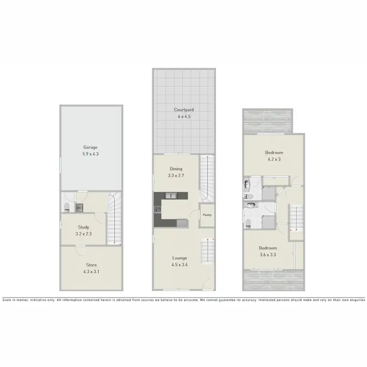 Floorplan of Homely townhouse listing, 4/126 Fernberg Road, Paddington QLD 4064