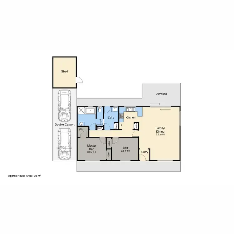 Floorplan of Homely house listing, 24 Clarendon Street, Dromana VIC 3936