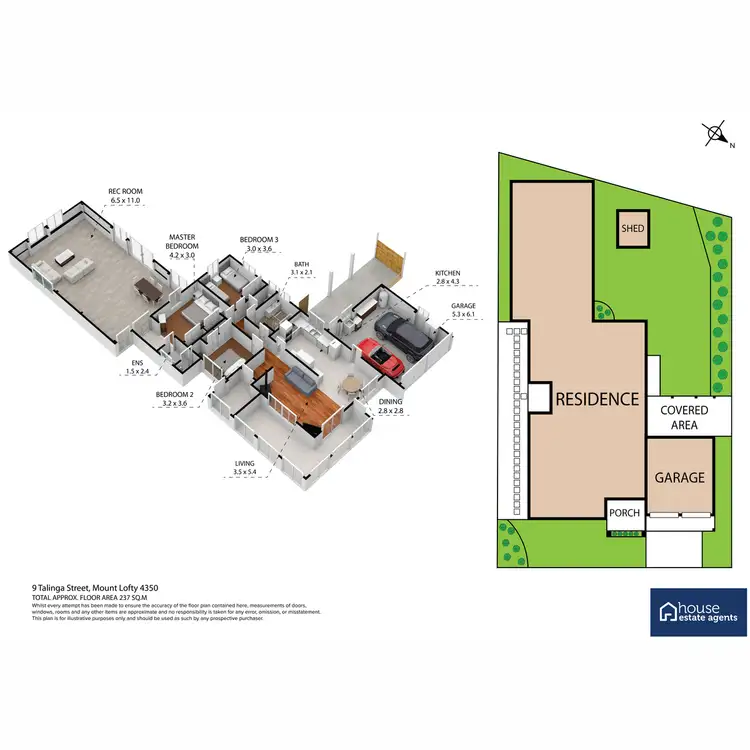 Floorplan of Homely house listing, 9 Talinga Street, Mount Lofty QLD 4350