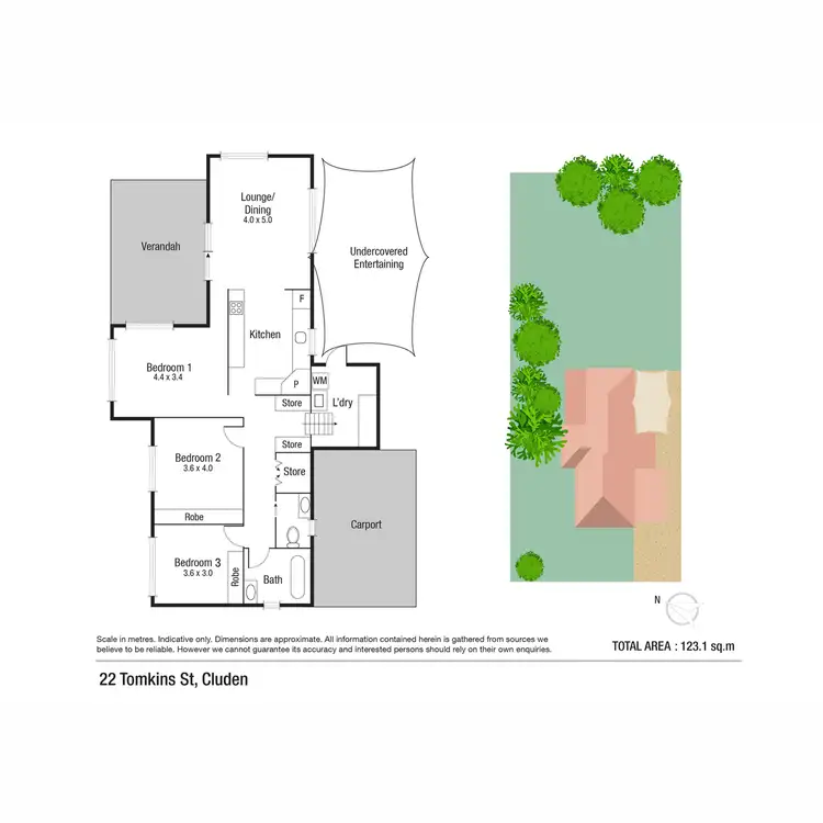 Floorplan of Homely house listing, 22 Tomkins Street, Cluden QLD 4811