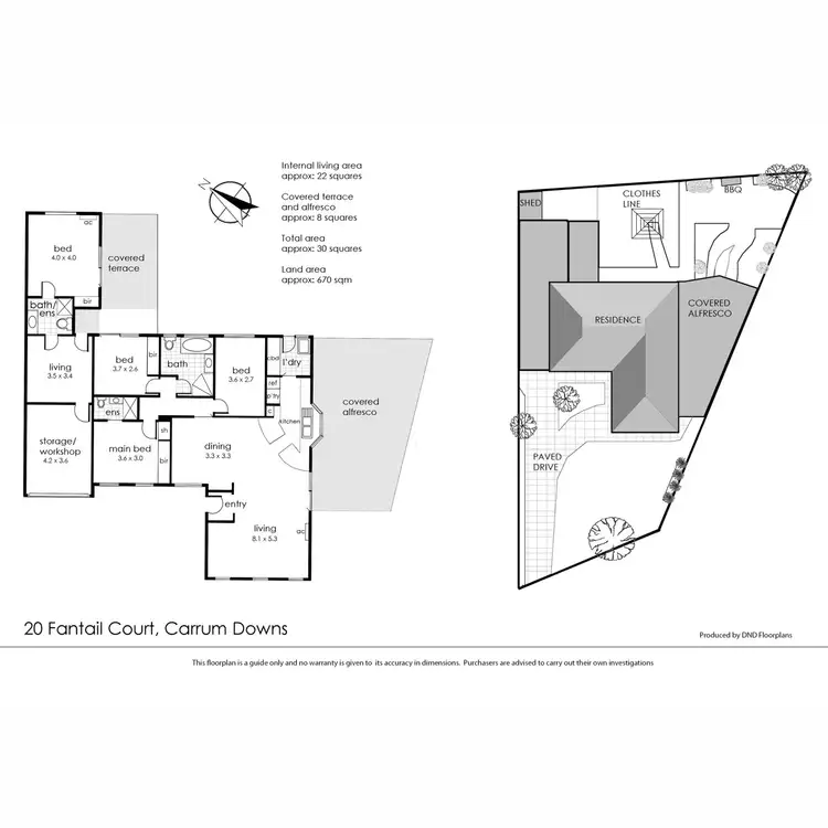 Floorplan of Homely house listing, 20 Fantail Court, Carrum Downs VIC 3201