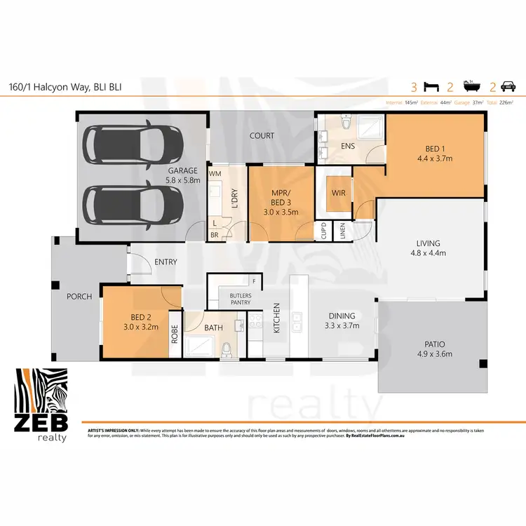 Floorplan of Homely retirement listing, 160/1 Halcyon Way, Bli Bli QLD 4560