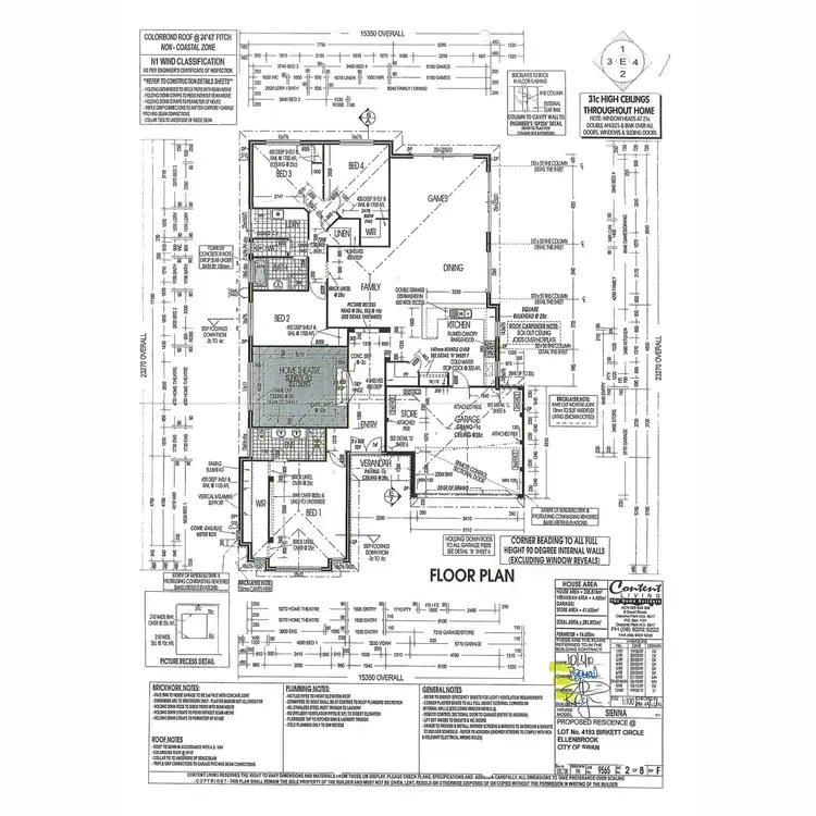 Floorplan of Homely house listing, 35 Birkett Circle, Ellenbrook WA 6069