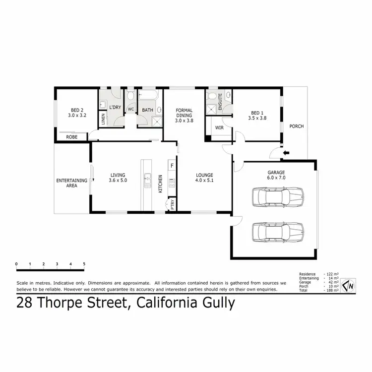 Floorplan of Homely house listing, 28 Thorpe Street, California Gully VIC 3556