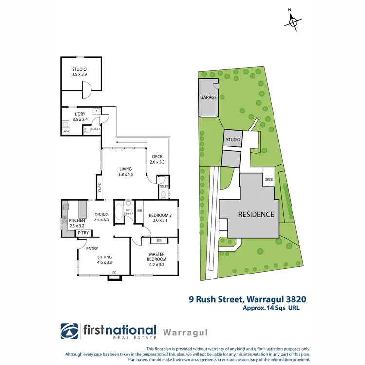 Floorplan of Homely house listing, 9 Rush Street, Warragul VIC 3820