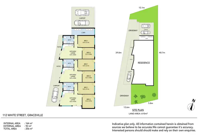 Floorplan of Homely block of units listing, 112 White Street, Graceville QLD 4075