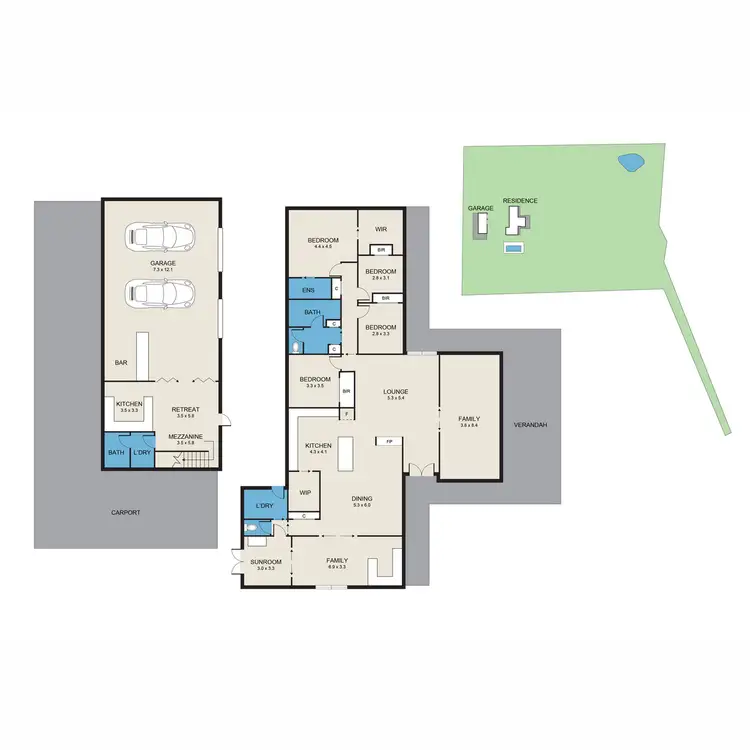 Floorplan of Homely rural property listing, 6 Elouera Close, Brandy Hill NSW 2324