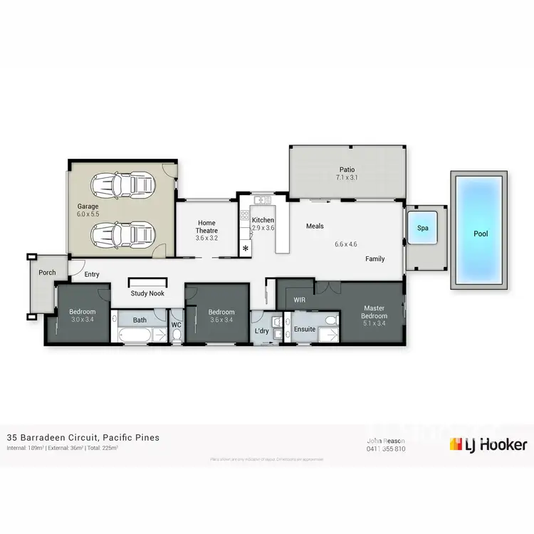 Floorplan of Homely house listing, 35 Barradeen Circuit, Pacific Pines QLD 4211