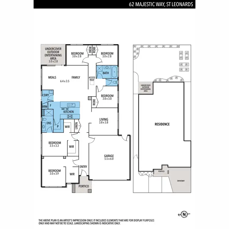 Floorplan of Homely house listing, 62 Majestic Way, St Leonards VIC 3223