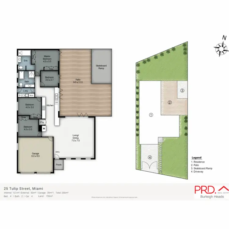Floorplan of Homely house listing, 25 Tulip Street, Miami QLD 4220