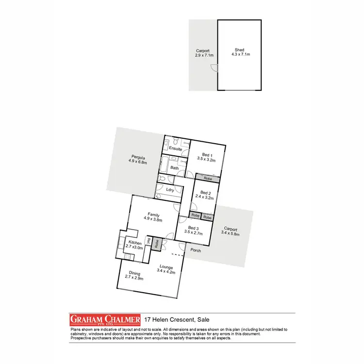 Floorplan of Homely house listing, 17 Helen Crescent, Sale VIC 3850