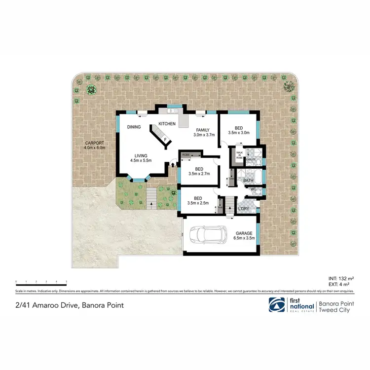 Floorplan of Homely semi-detached listing, 2/41 Amaroo Drive, Banora Point NSW 2486