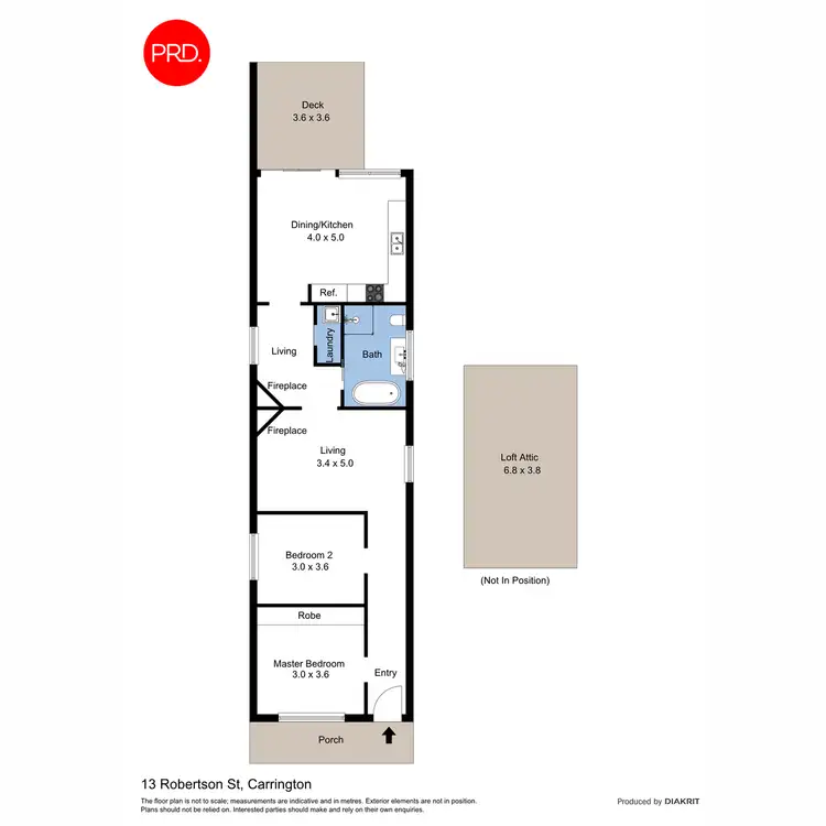Floorplan of Homely house listing, 13 Robertson Street, Carrington NSW 2294